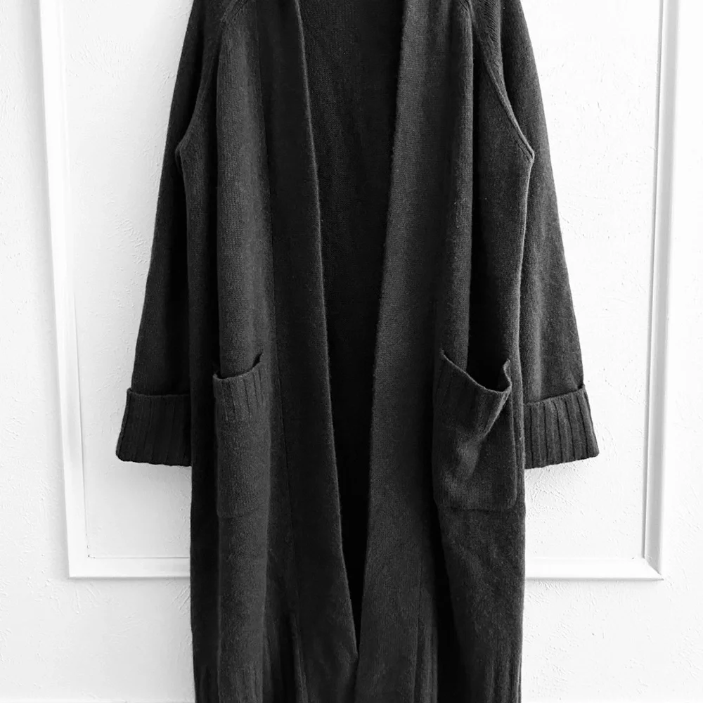 Naked Cashmere - TILYN LONGLINE CASHMERE CARDIGAN - Gray - Picture 2 of 9